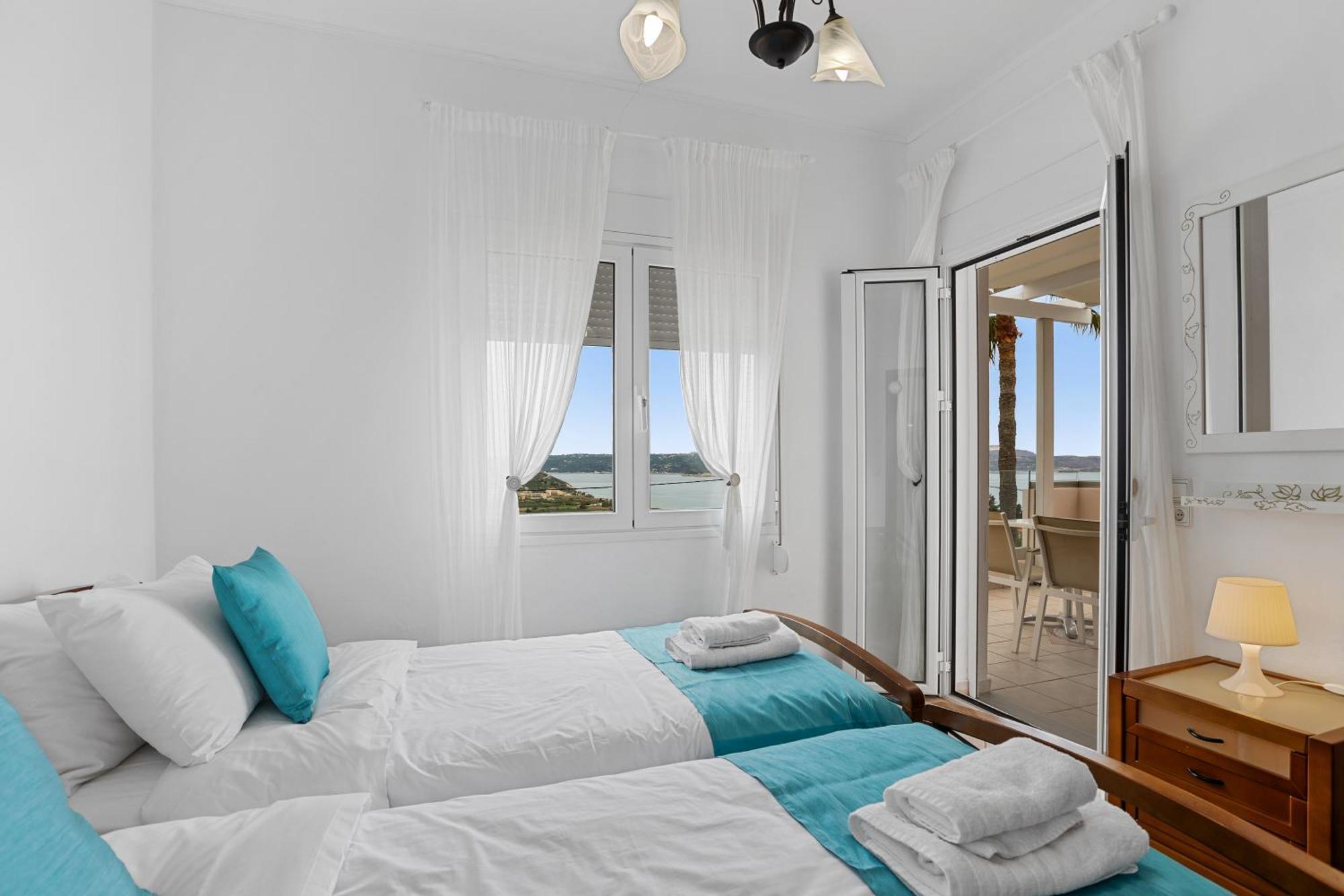 Sea View Villa Stelios With Private Pool Near The Beach Kalyves Exterior photo
