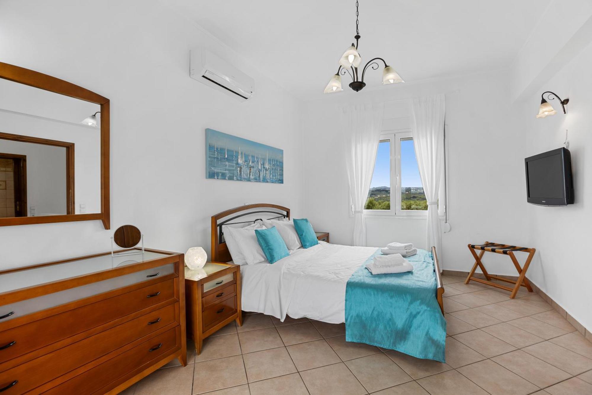 Sea View Villa Stelios With Private Pool Near The Beach Kalyves Exterior photo